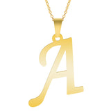 Alphabet Necklace Stainless Steel Choker Women Accessory
