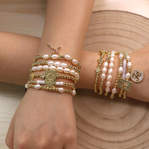 Women's Freshwater Pearl Beaded Bracelet