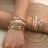 Women's Freshwater Pearl Beaded Bracelet
