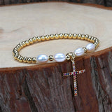 Women's Freshwater Pearl Beaded Bracelet