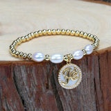 Women's Freshwater Pearl Beaded Bracelet