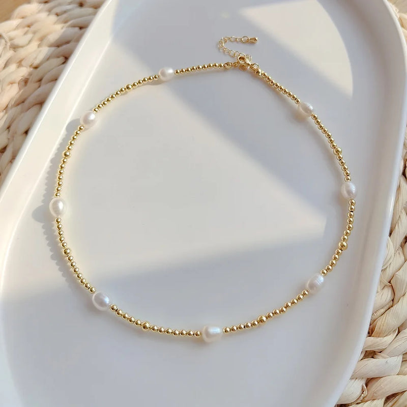Natural Freshwater Pearls Choker Necklace