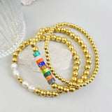 Stainless Steel Natural Stone Beads Bracelet for Women Men