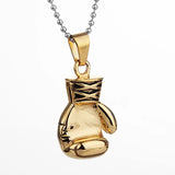 Boxing Glove Necklace Chain Stainless Steel Boys Charm Sport Fitness Jewelry