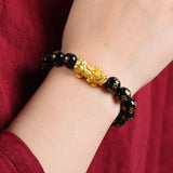 Brave Troops Stone Beads Bangles Bracelet Pixiu Bracelet