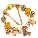 Butterfly Bee Beads Pendant Charm Bracelets For Women Men Bijoux Pulseras