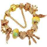 Butterfly Bee Beads Pendant Charm Bracelets For Women Men Bijoux Pulseras