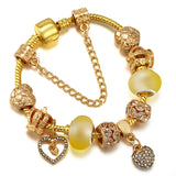 Butterfly Bee Beads Pendant Charm Bracelets For Women Men Bijoux Pulseras