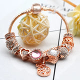 Crown Flower Beads Bracelets For Women Men Jewelry Gift