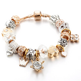 Crown Flower Beads Bracelets For Women Men Jewelry Gift