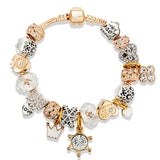 Crown Flower Beads Bracelets For Women Men Jewelry Gift