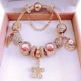 Crown Flower Beads Bracelets For Women Men Jewelry Gift