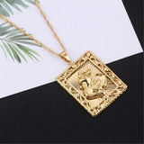 Rooster Pendant Chain Necklace for Women Girls