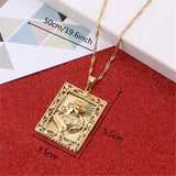 Rooster Pendant Chain Necklace for Women Girls