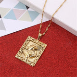 Rooster Pendant Chain Necklace for Women Girls