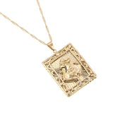 Rooster Pendant Chain Necklace for Women Girls