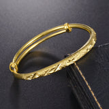 Vintage Flower Bracelet Bangle Women Wedding Jewelry