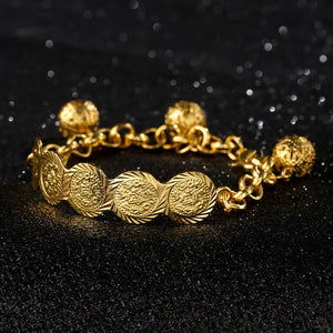 Coins Bangles Bracelets For Women Men Money Coin Bracelet Islamic Muslim Arab