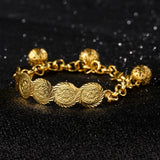 Coins Bangles Bracelets For Women Men Money Coin Bracelet Islamic Muslim Arab