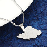 Iran Map Pendant Necklace Iranian Charm Jewelry