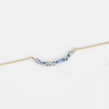 Crysta Charms Pendant Necklace Stainless Steel Pearl Drop