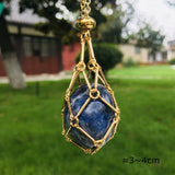 Crystal Cage Pendant Necklace Holder Metal Chain Adjustable X127