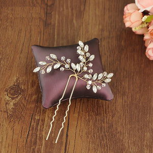 Crystal Hair Pins Wedding Hair Jewelry Accessories Handmde Head Decoration