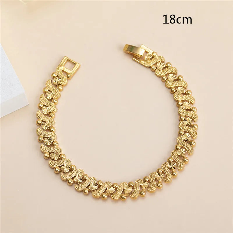 Cuban Chain Bracelet Women Copper African Ethiopian Party Jewelry