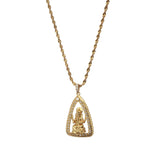 CZ Elephant Hindu Ganesha Pendant Necklace for Women