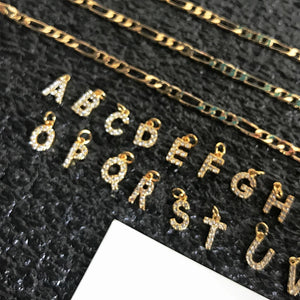Rhinestone Letter Necklace Choker Minimalist Jewelry