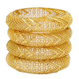 Dubai Bangles for Women Ethiopian Bracelets Set Alloy Jewelry