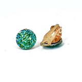 Resin Cuff Ear Clip Earrings for Women - Druzy Earings