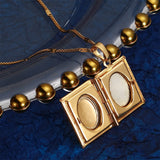 Muslim Allah Photo Frame Pendant Openable Locket Arab Necklaces