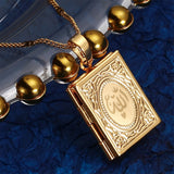 Muslim Allah Photo Frame Pendant Openable Locket Arab Necklaces