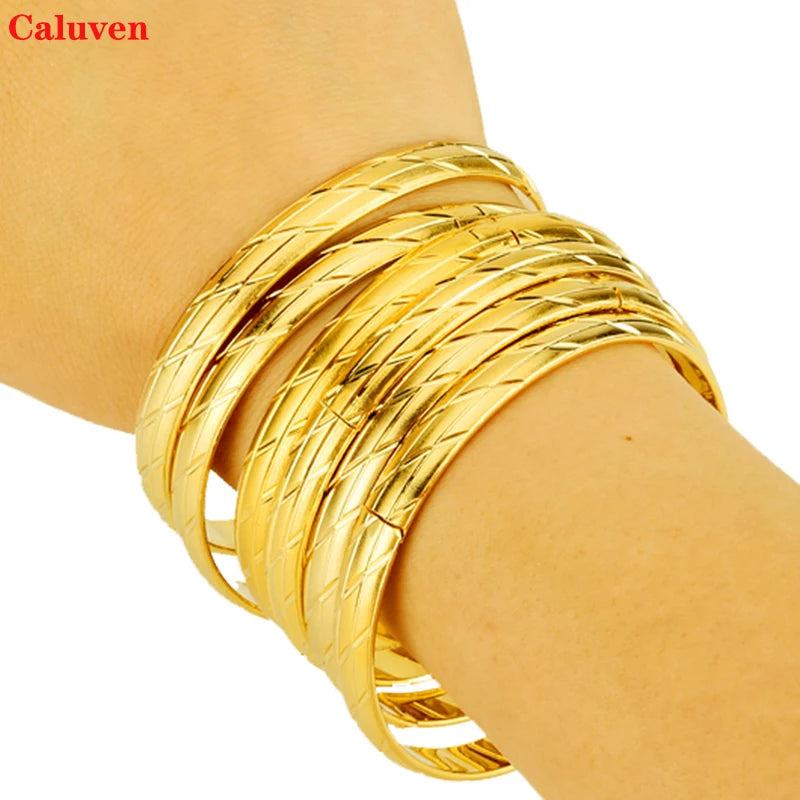 Ethiopian Jewelry African Bangles for Women Bracelets Dubai Wedding Gift