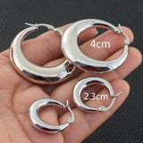 Women's Stainless Steel Hoop Earrings