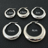 Women's Stainless Steel Hoop Earrings