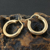 Round Stainless Steel Jewelry Hoop Earrings for Women