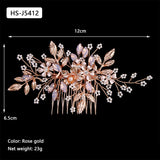 Floral Wedding Hair Combs Bridal Hair Accessory for Women Bride