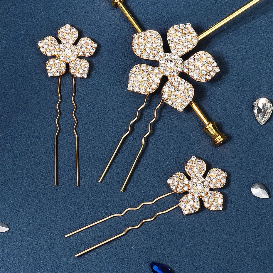 Bridal Hair Pins 3pcs Wedding Hair Accessories for Women