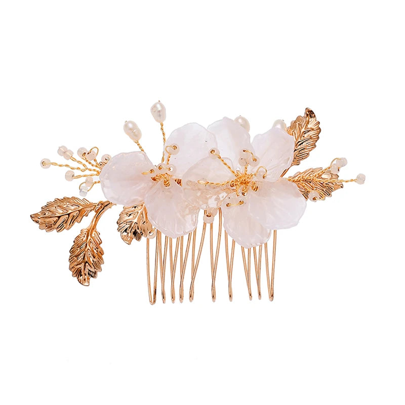 Freshwater Pearl Hairpin Comb, Crystal Earrings Wedding Accessories