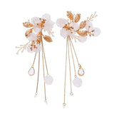 Freshwater Pearl Hairpin Comb, Crystal Earrings Wedding Accessories