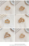 Geometric Hair Claw Clamps Heart Moon Hair Clip