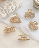 Geometric Hair Claw Clamps Heart Moon Hair Clip