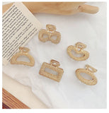 Geometric Hair Claw Clamps Heart Moon Hair Clip