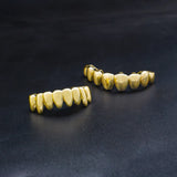 Grillz Set Hip Hop 8/8 Top & Bottom Grills Dental Mouth Punk Teeth Caps Cosplay