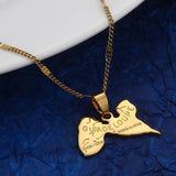Guadeloupe Map Pendant Necklace Island Chain Jewelry