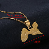 Guadeloupe Map Pendant Necklace Island Chain Jewelry