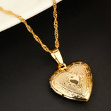 Heart Pendant Necklace Heart Locket Pendant Chain Jewelry