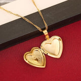 Heart Pendant Necklace Heart Locket Pendant Chain Jewelry
